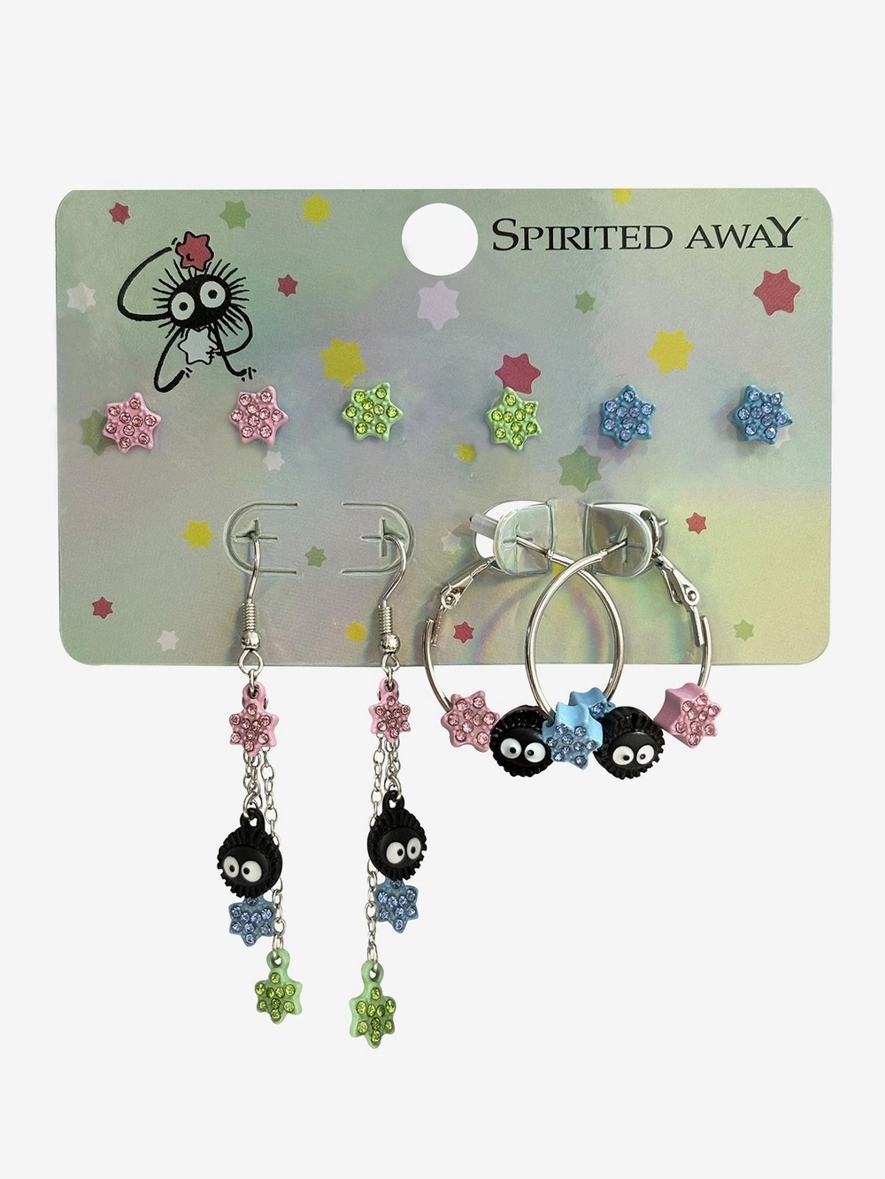 Studio Ghibli Soot Sprite Star Earrings